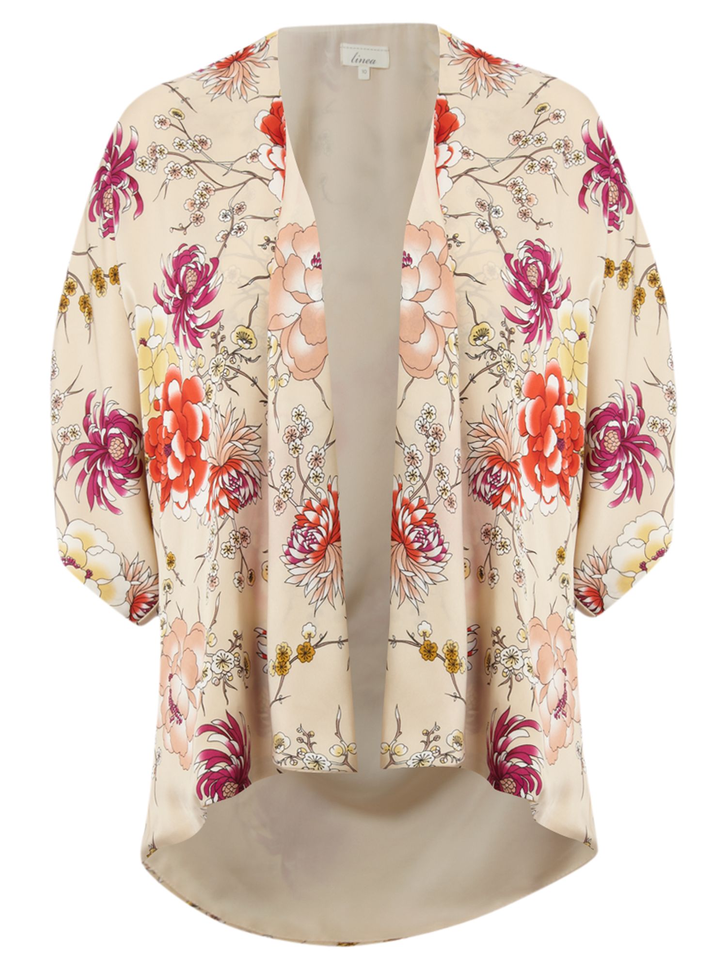 Linea Kimono Print Jacket in Multicolor (cream) | Lyst