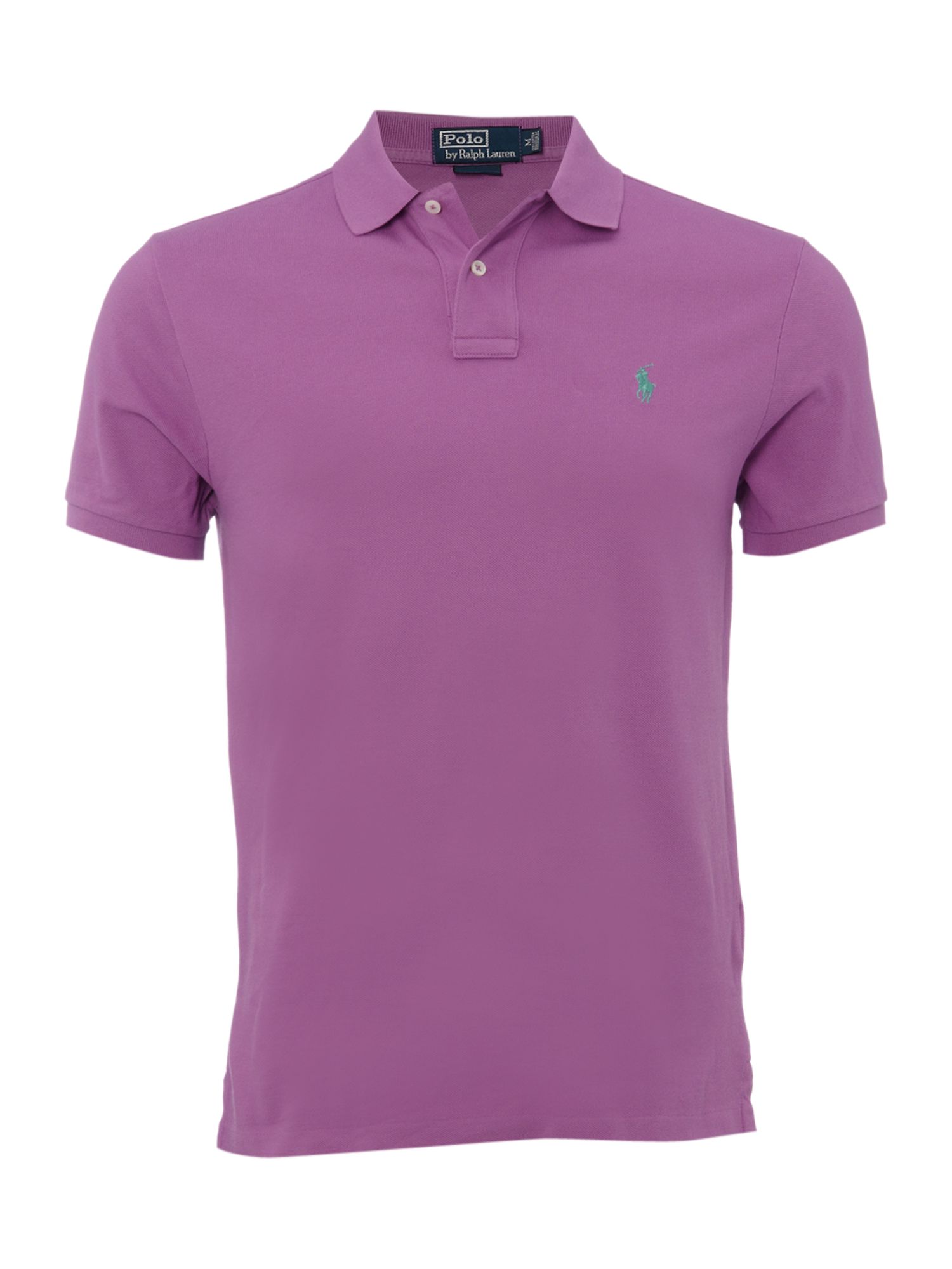 Polo Ralph Lauren Slim Fit Polo Shirt in Purple for Men | Lyst