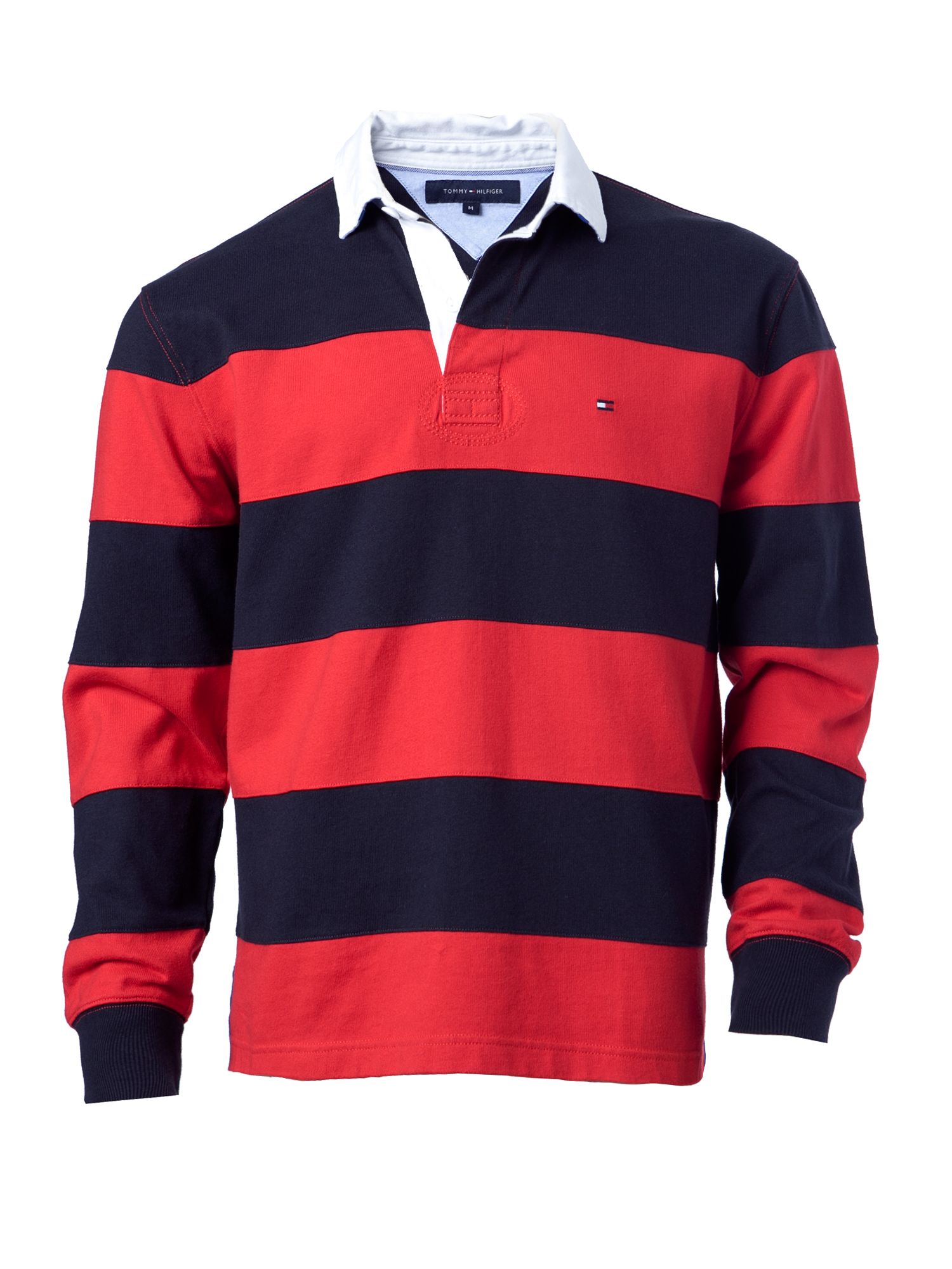  Tommy  hilfiger  Basic Stripe Rugby  Top in Red for Men Lyst