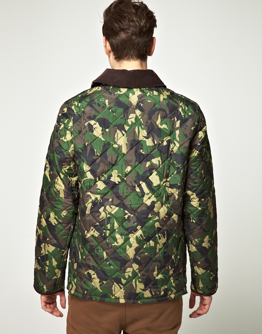 Barbour Camouflage Quilted Highfield Jacket in Green for Men Lyst