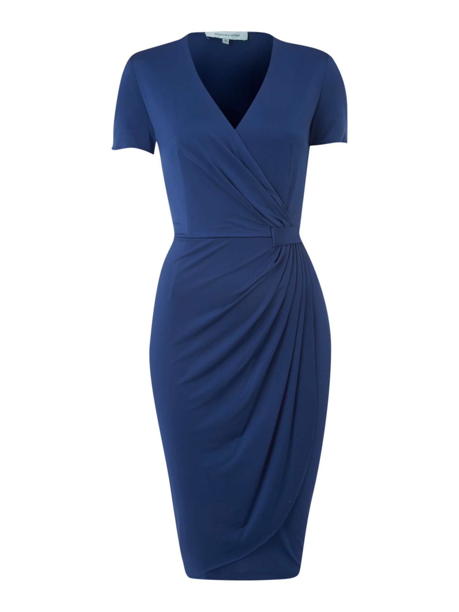 Dickins & Jones Ladies Jersey Wrap Dress in Blue | Lyst