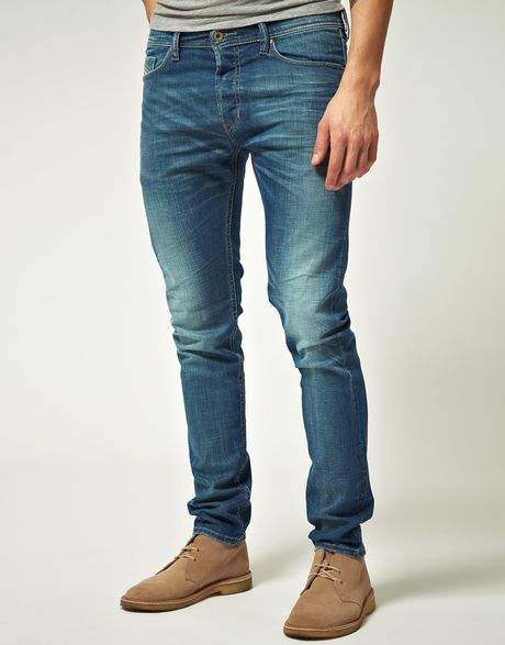 Diesel Tepphar Skinny Jeans in Blue for Men | Lyst