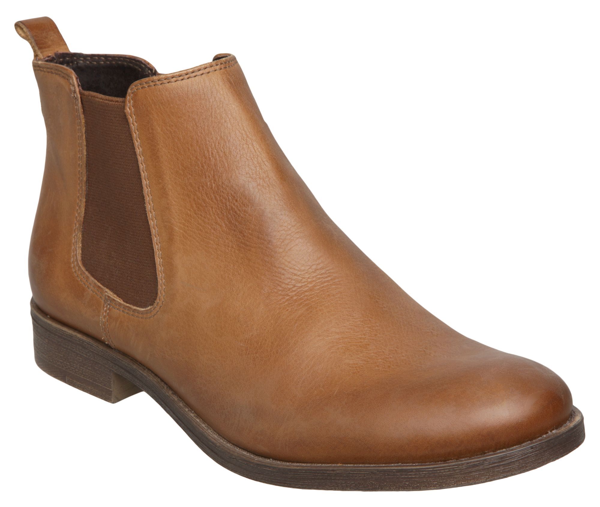 Dune Paddy D Leather Ankle Chelsea Boots in Brown | Lyst