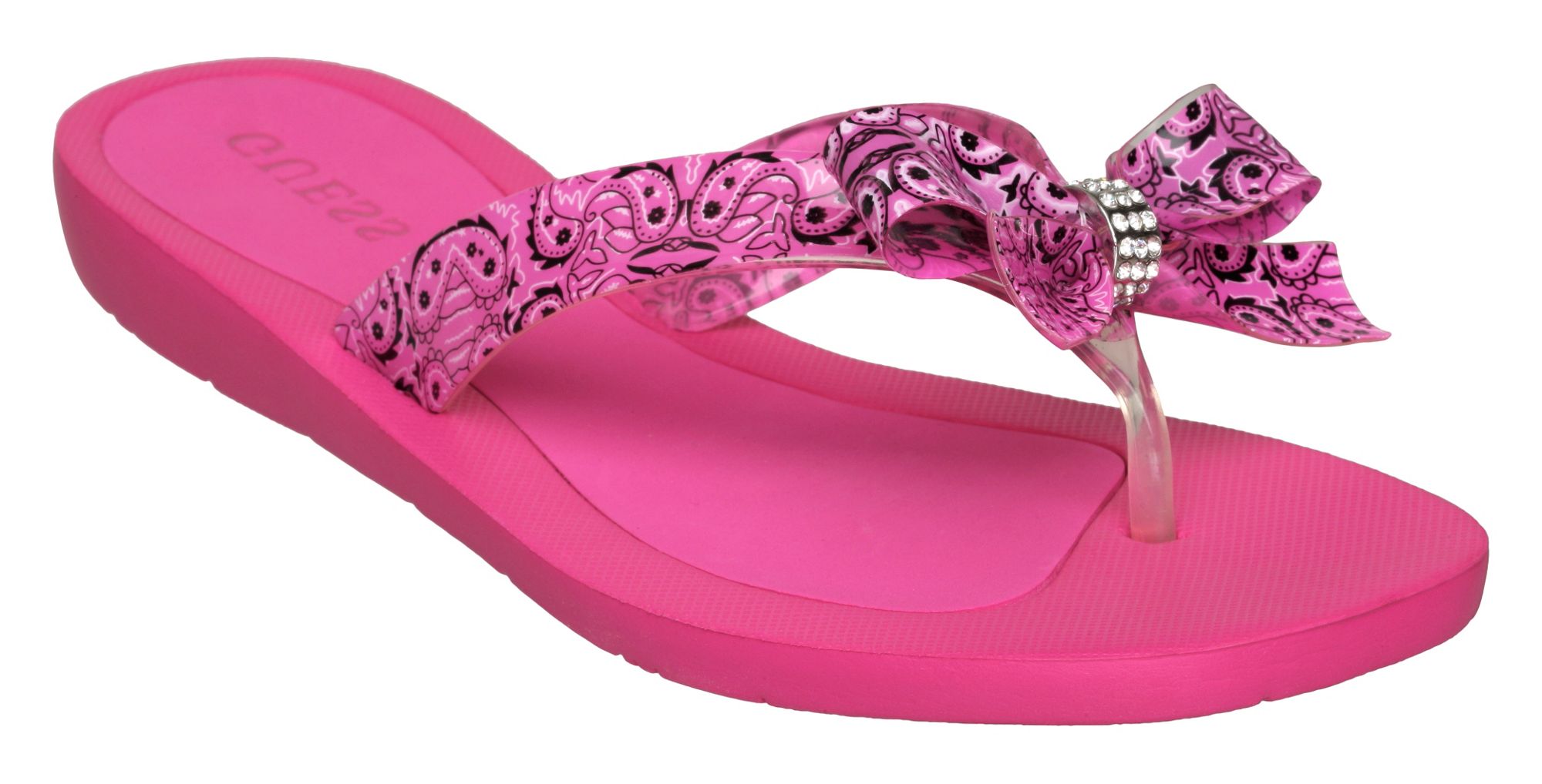 guess tutu flip flops pink