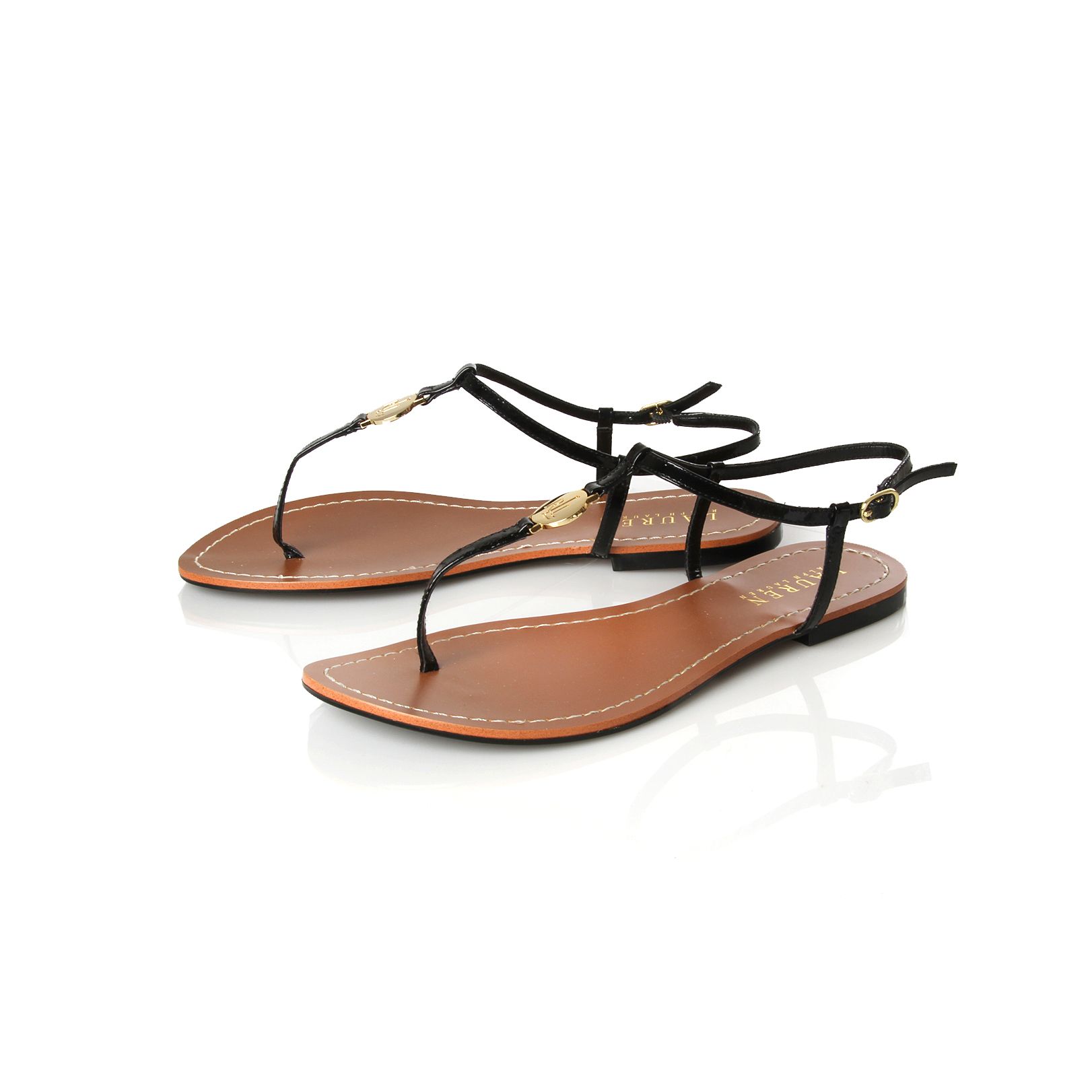 ralph lauren sandals black