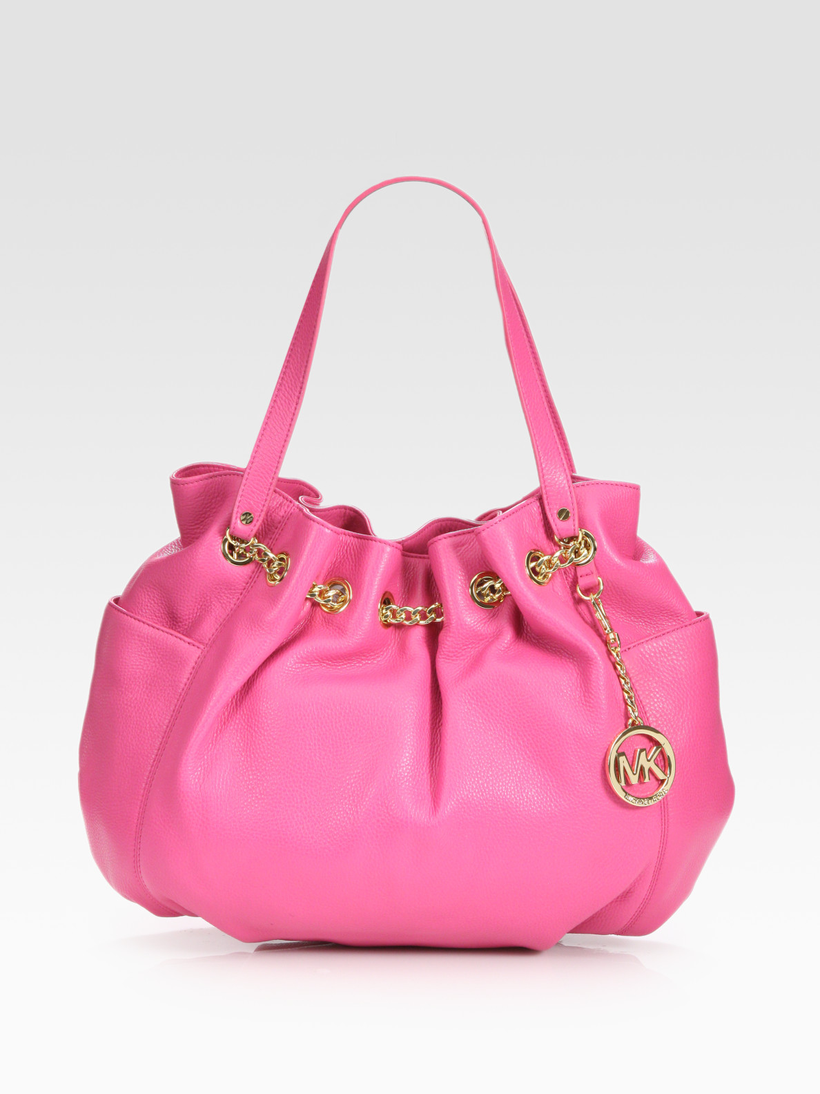 Lyst Michael Kors Chain Ring Tote Bag In Pink Gallery