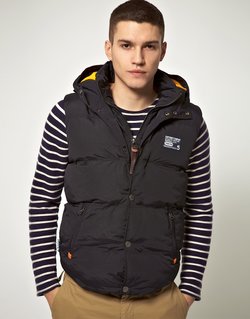 Lyst - Superdry Superdry Technical Camping Gilet in Blue for Men