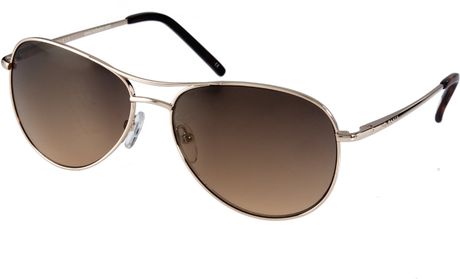 Ted Baker Ted Baker Carter Aviator Sunglasses in Gold for Men | Lyst