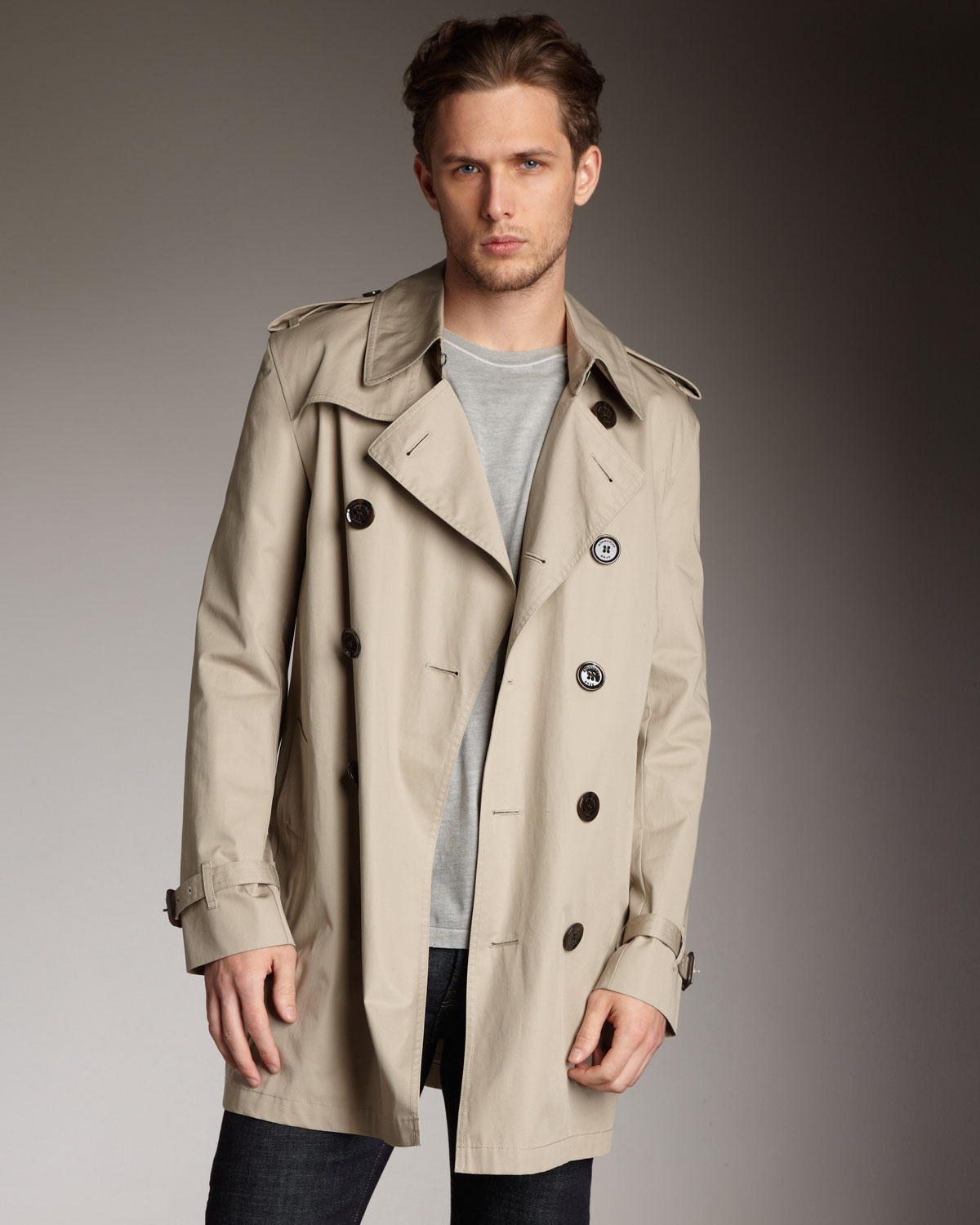 Lyst - Burberry Brit Classic Trench Coat Taupe in Brown for Men