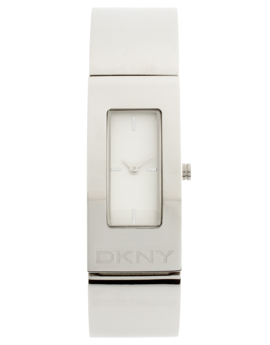 Lyst Dkny Silver Bangle Bracelet Watch In Metallic Gallery