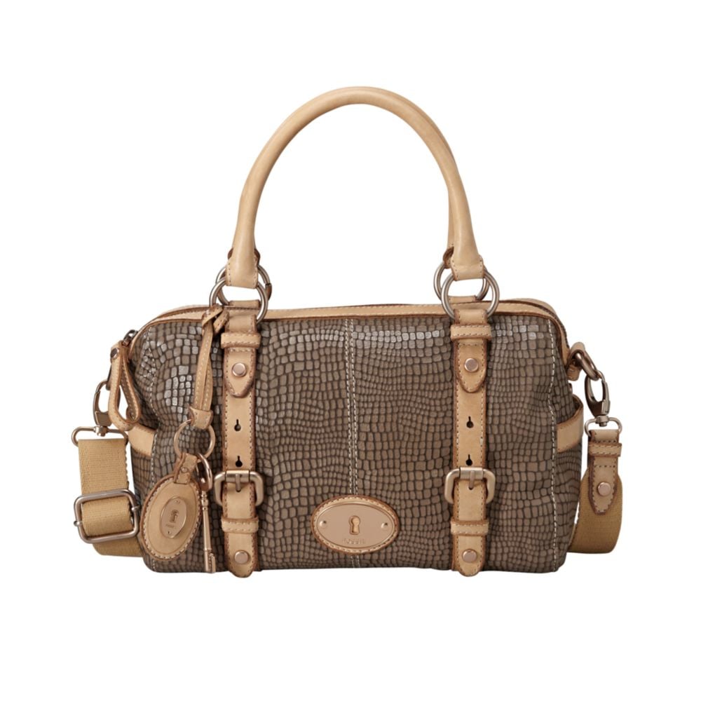 embossed fossil bag