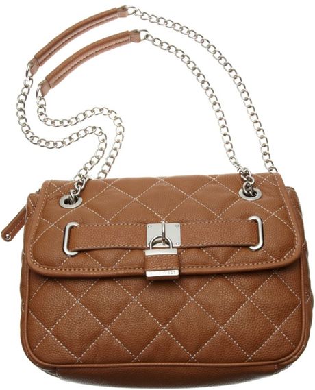 Nine West In Stitches Small Shoulder Bag in Brown (cognac) | Lyst