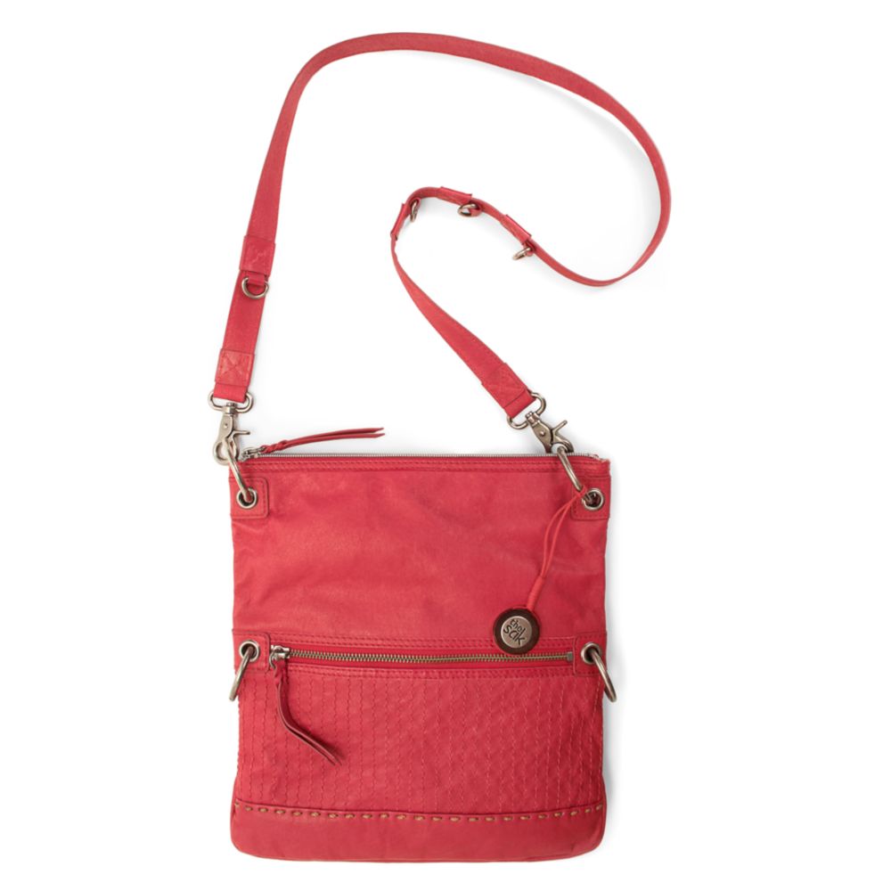 The Sak Pax Leather Crossbody Bag in Red (scarlet) | Lyst