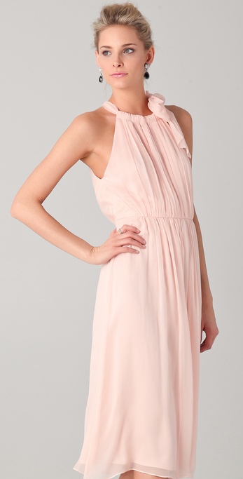 Lyst - Thread social Eleanor Tea Length Dress in Pink