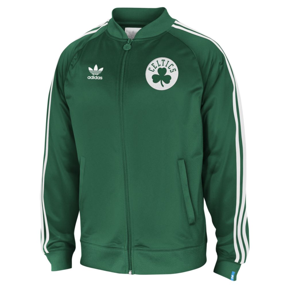 Adidas Boston Celtics Legacy Track Jacket in Green for Men | Lyst