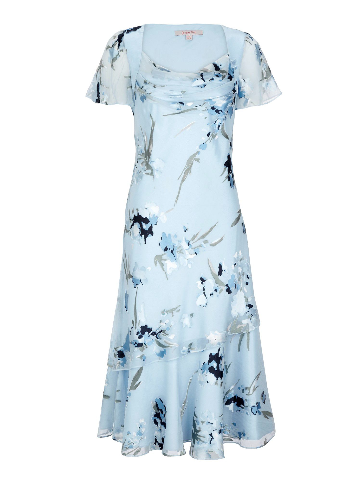 Jacques Vert Monet Devore Dress in Blue | Lyst