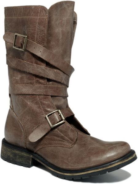 Steve Madden Banddit Utility Boots in Brown (stone) | Lyst