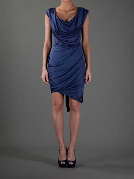 Vivienne Westwood Red Label Corset Dress in Blue (navy) | Lyst
