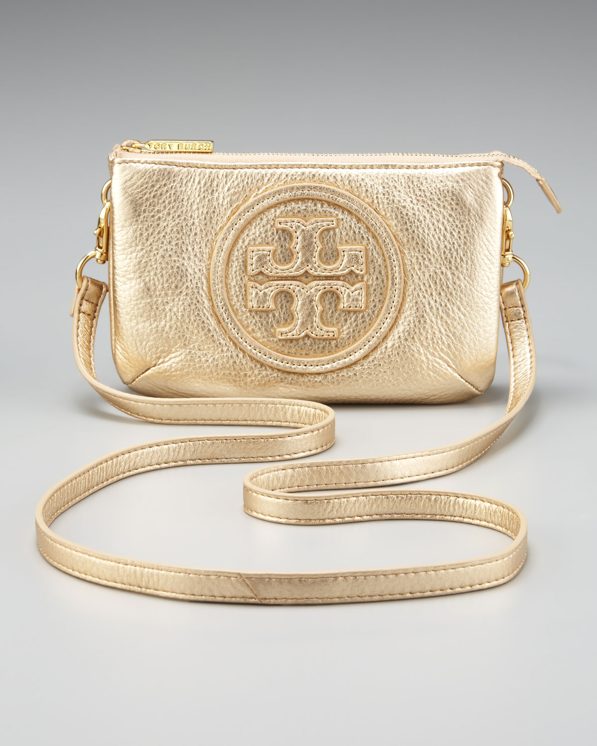 Tory Burch Logo Crossbody Bag Metallic In Lyst Gallery