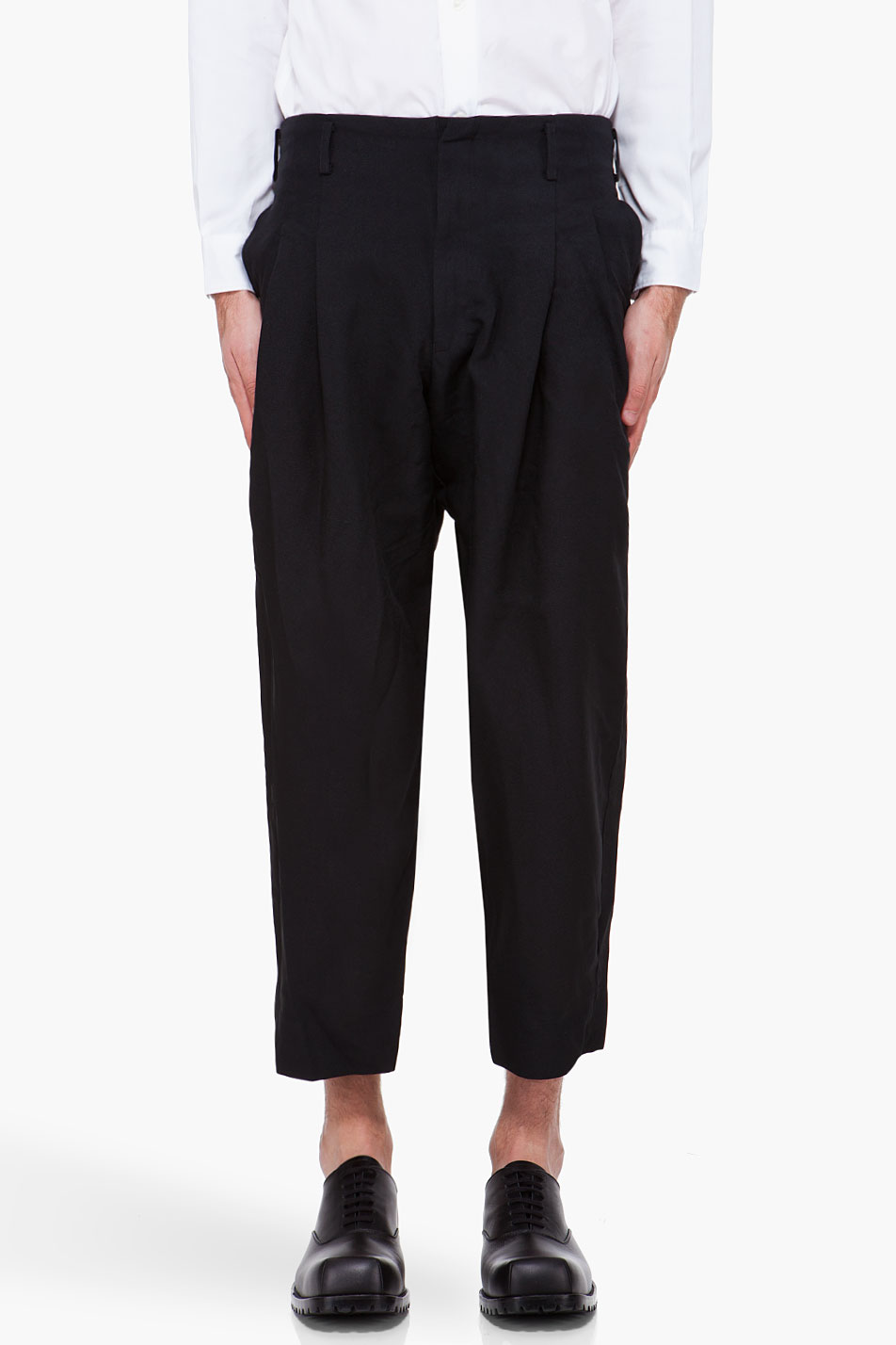 Lyst - Comme Des Garçons Black Double Cloth Ester Pants in Black for Men