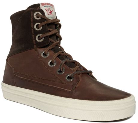 True Religion Camby Laceup Boots in Brown for Men (dark brown) | Lyst