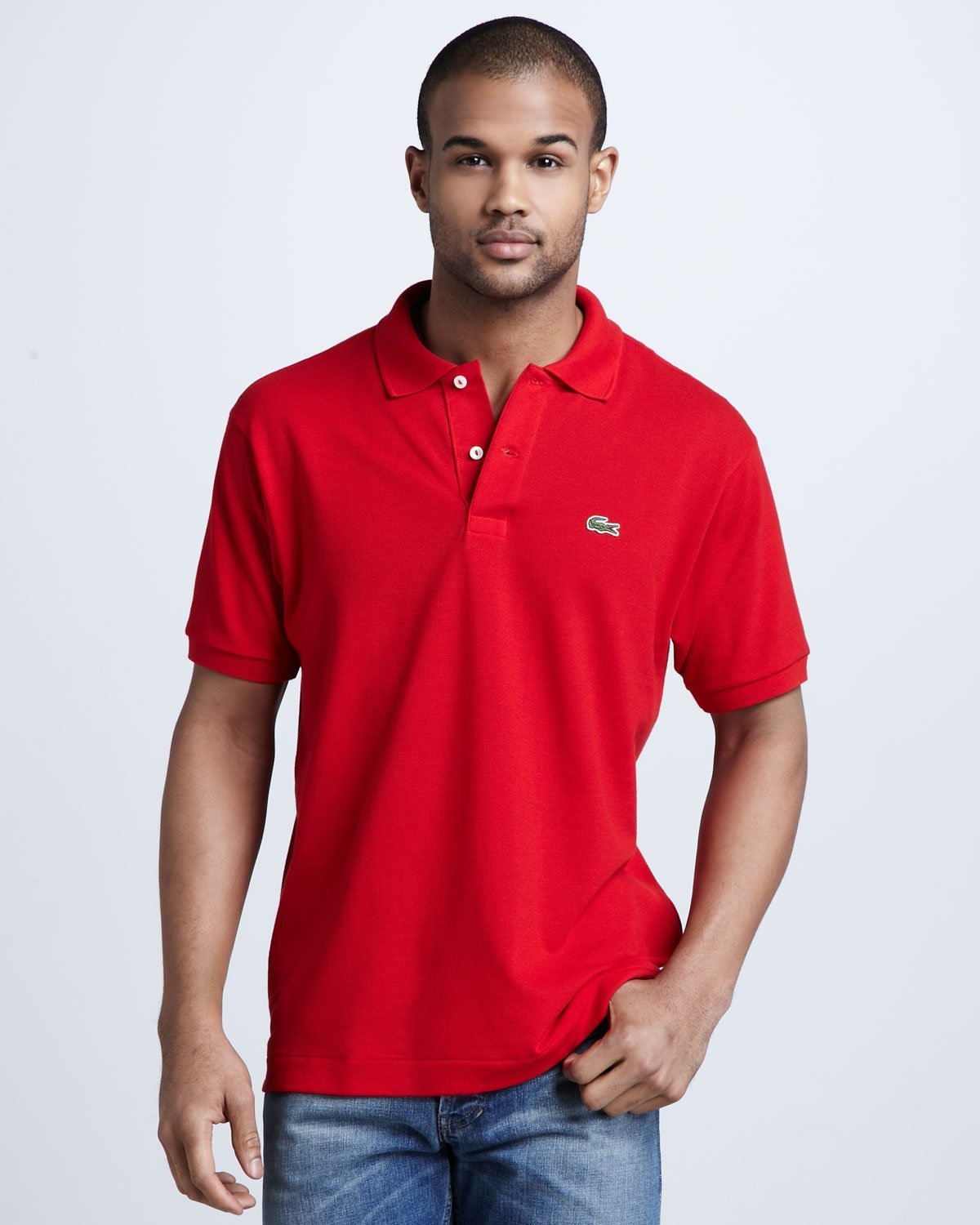 Lacoste Classic Pique Polo Red in Red for Men | Lyst
