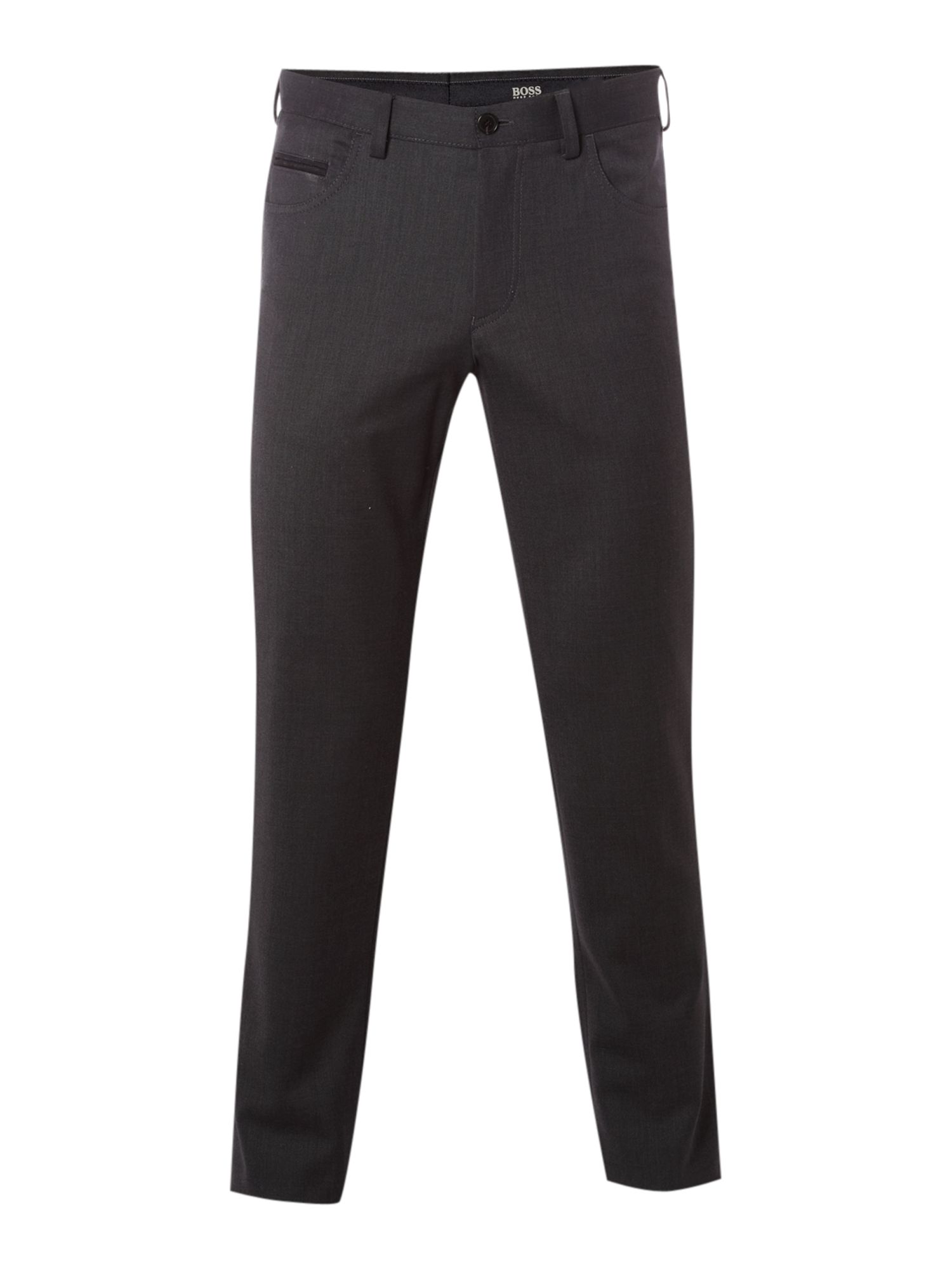 Hugo Boss 5 Pocket Formal Trousers in Gray for Men (charcoal) | Lyst