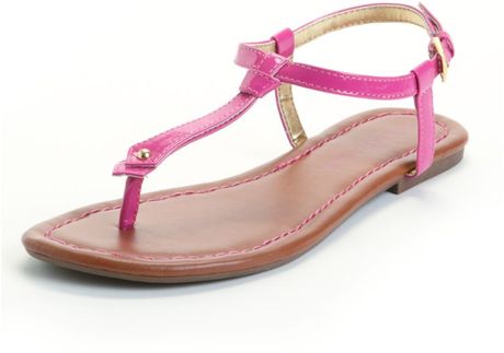 Rampage Pippa Flat Sandals in Pink (fuschia) | Lyst