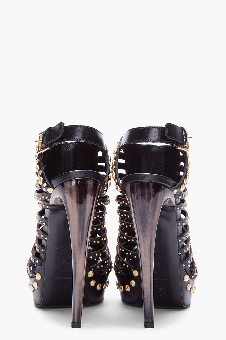 alexander mcqueen heels with studs