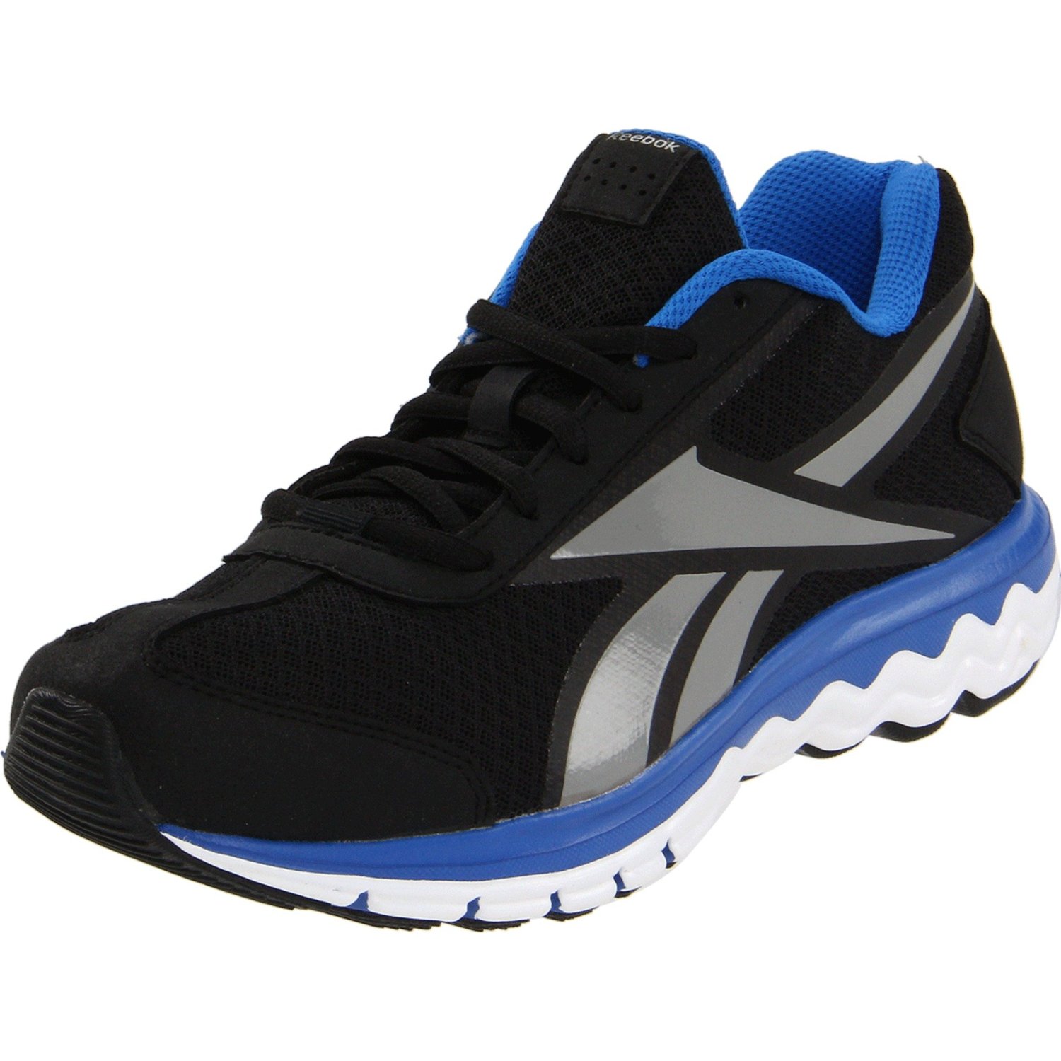 Reebok Fuel Techno Running Shoe in Black for Men (black/buff blue/tin ...