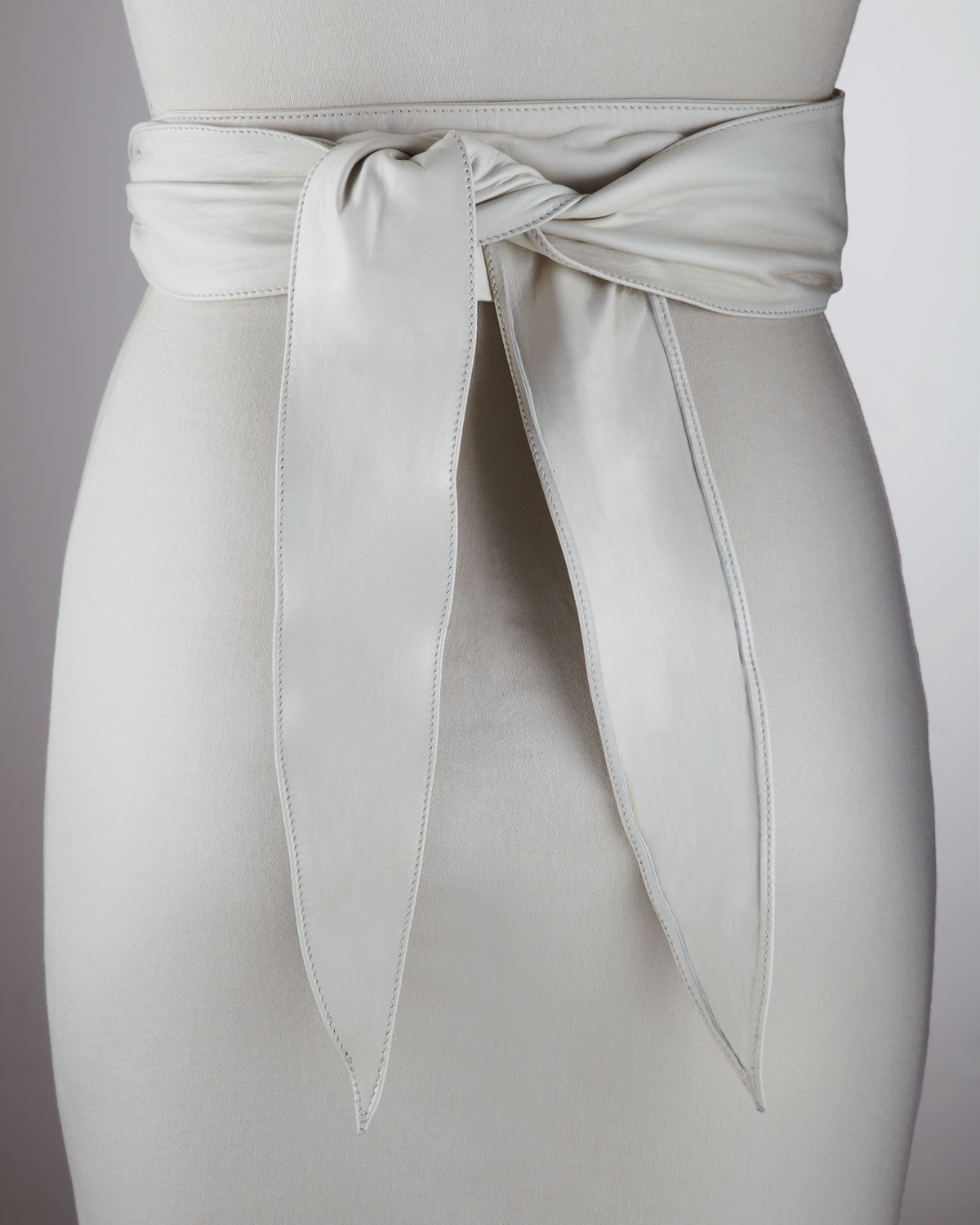 Prada Leather Wrap Belt, Avorio in White (no sze) | Lyst  