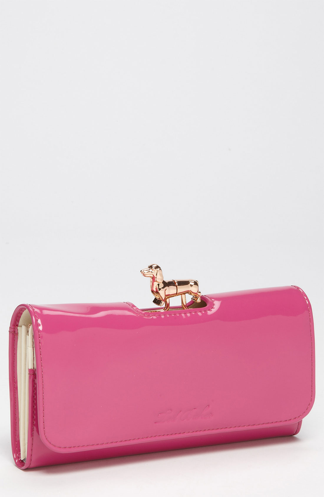 Ted Baker Sassey Dog Bobble Matinee Wallet in Pink (deep pink) | Lyst