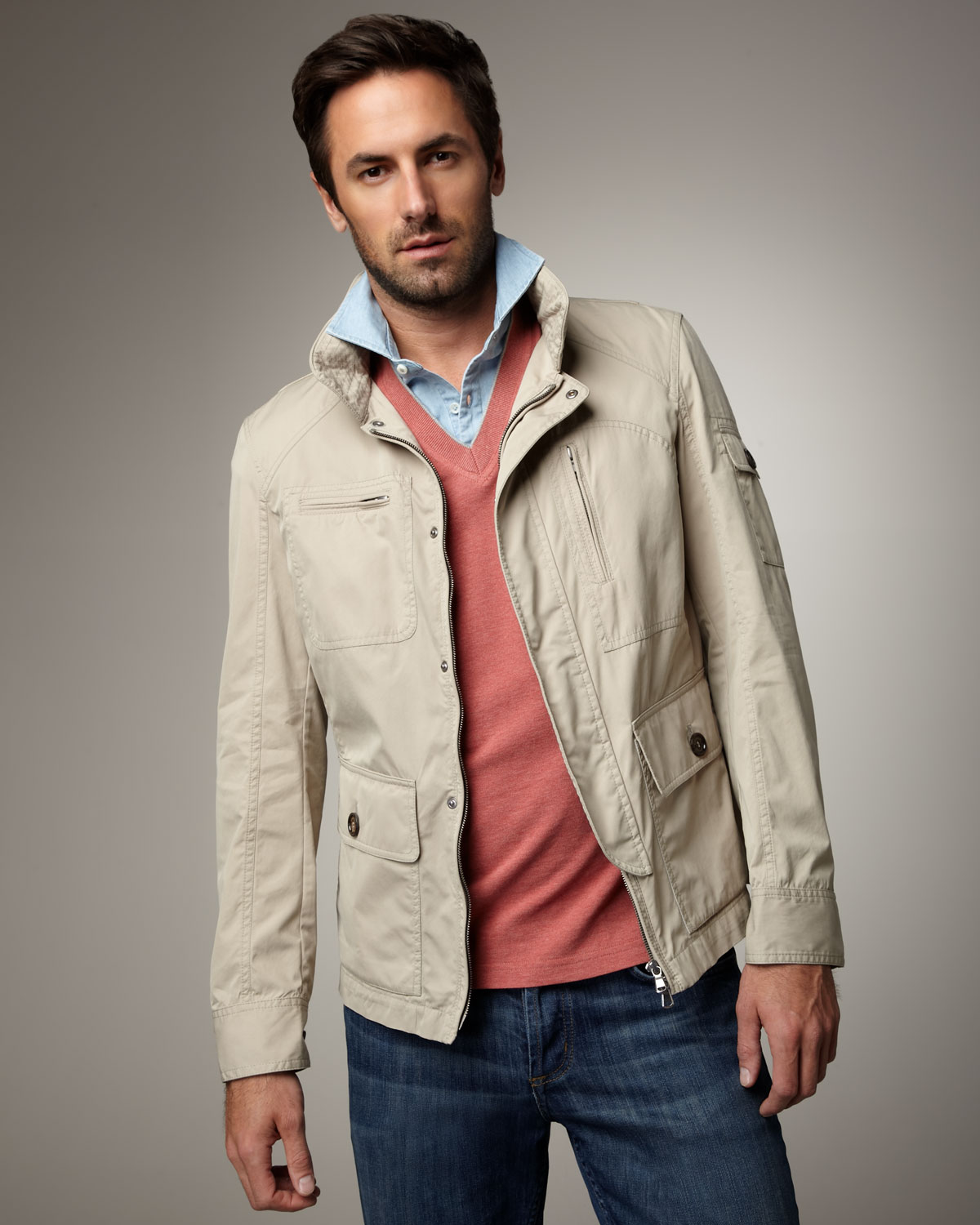 Lyst - Brunello Cucinelli Short Safari Jacket in Natural for Men