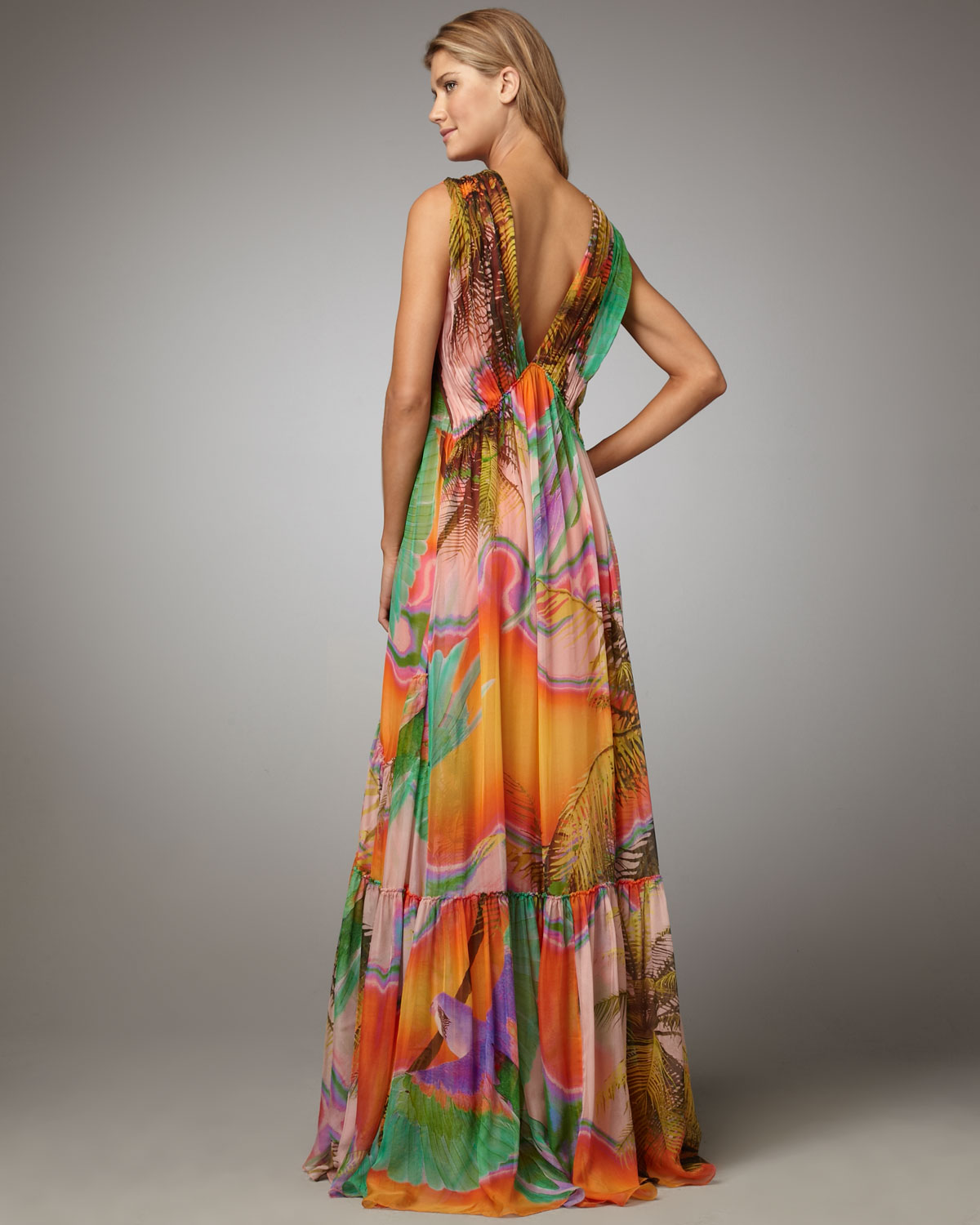 Matthew williamson Satin-jacquard Midi Dress in Orange | Lyst Matthew williamson Satin-jacquard Midi Dress in Orange | Lyst
