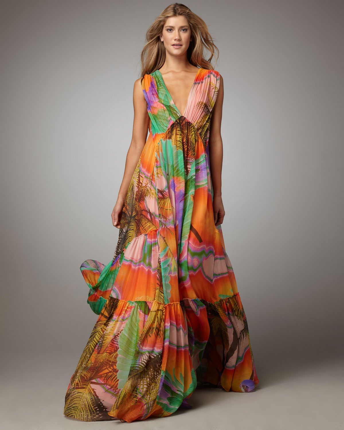 Matthew williamson Satin-jacquard Midi Dress in Orange | Lyst Matthew williamson Satin-jacquard Midi Dress in Orange | Lyst