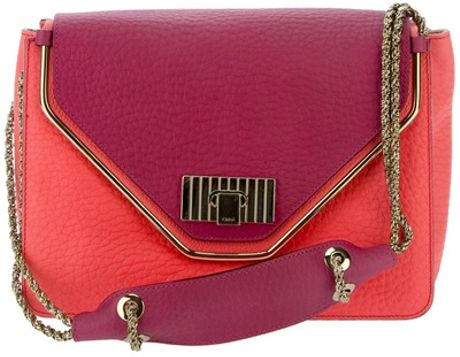 Chloé Two Tone Sally Bag in Purple (pink) | Lyst
