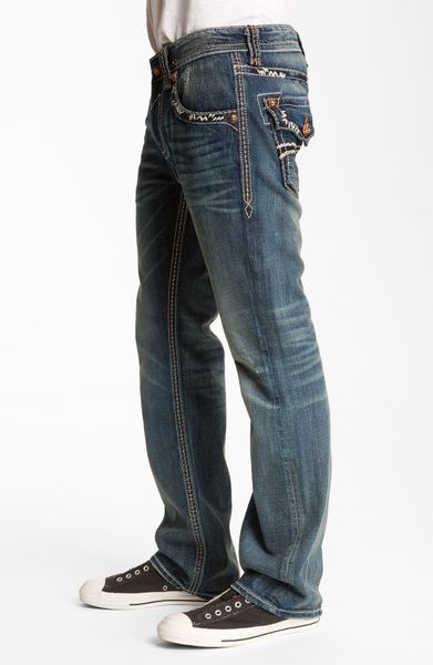 Rock Revival Malcolm Straight Leg Jeans in Blue for Men (medium blue ...