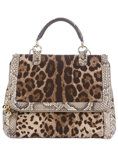 Dolce & Gabbana Animal Print Bag in Brown (animal) | Lyst