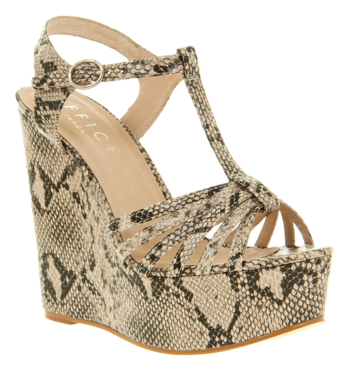 Office Wild Thing Wedge Sandals in Gray (grey) | Lyst