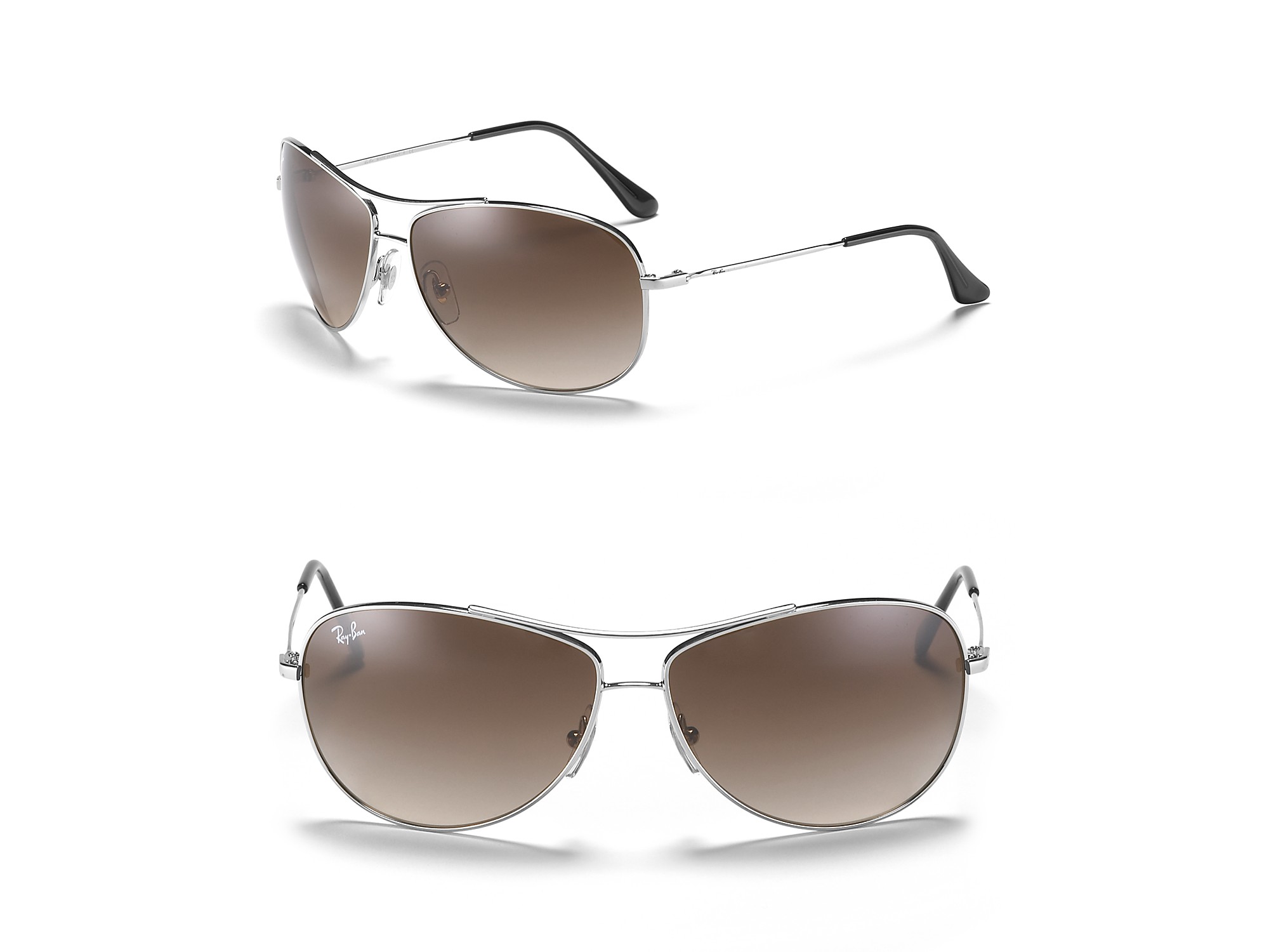 Lyst RayBan Bubble Wrap Aviator Sunglasses in Metallic