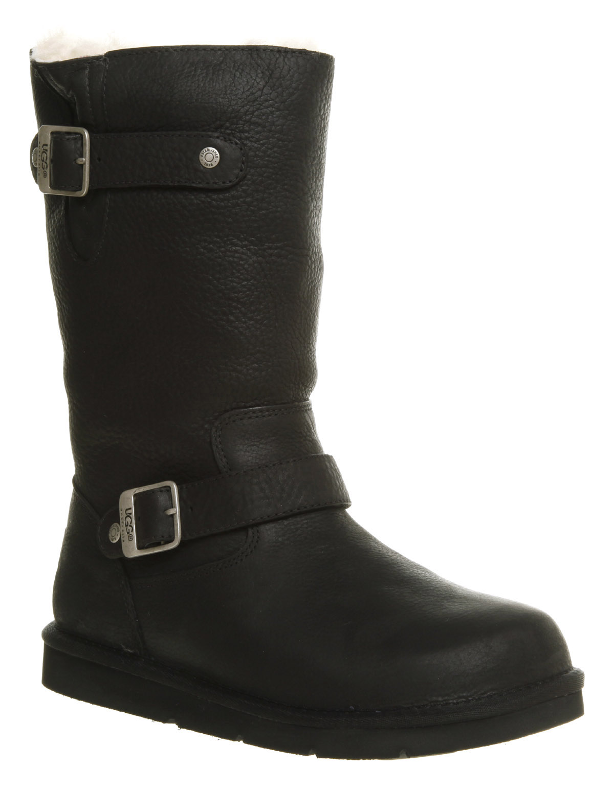 Ugg Ugg Kensington Biker Boots in Black | Lyst