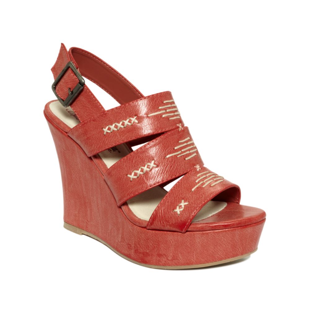 American Rag Aseleste Wedge Sandals in (red) | Lyst