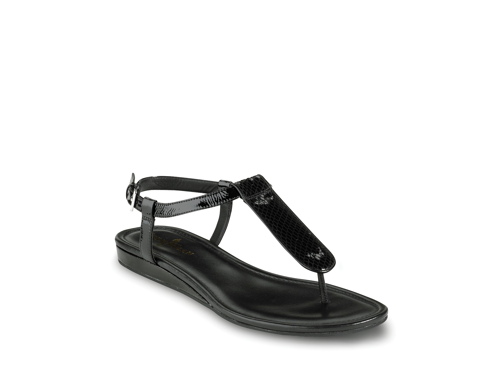 cole haan leather flat sandals
