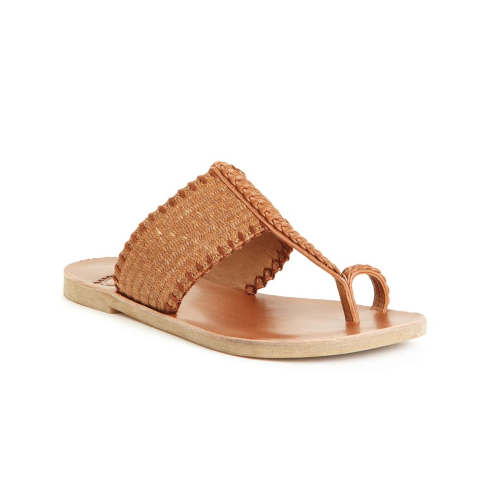 Lucky Brand Harmony Flat Sandals in Brown (bombay) | Lyst