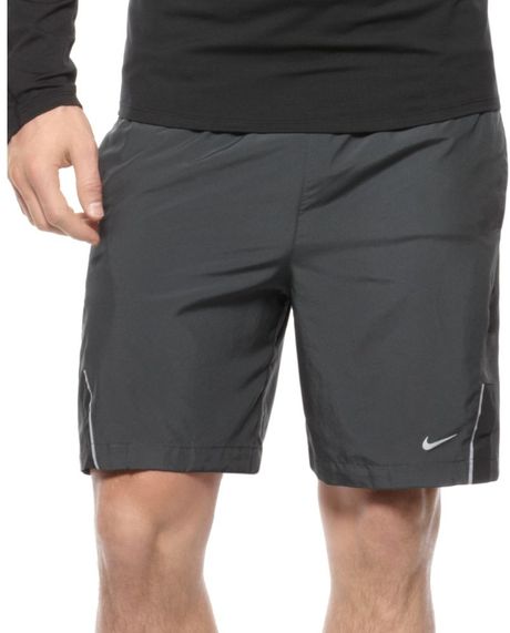 Nike 7 Drifit Essential Woven Running Shorts in Gray for Men ...