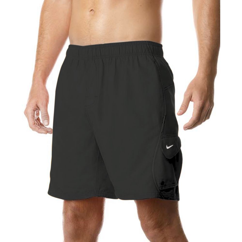 Nike Core Accelerate Swim Trunks in Black for Men | Lyst