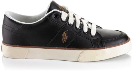 Polo Ralph Lauren Harold Leather Sneakers in Brown for Men (dark brown ...