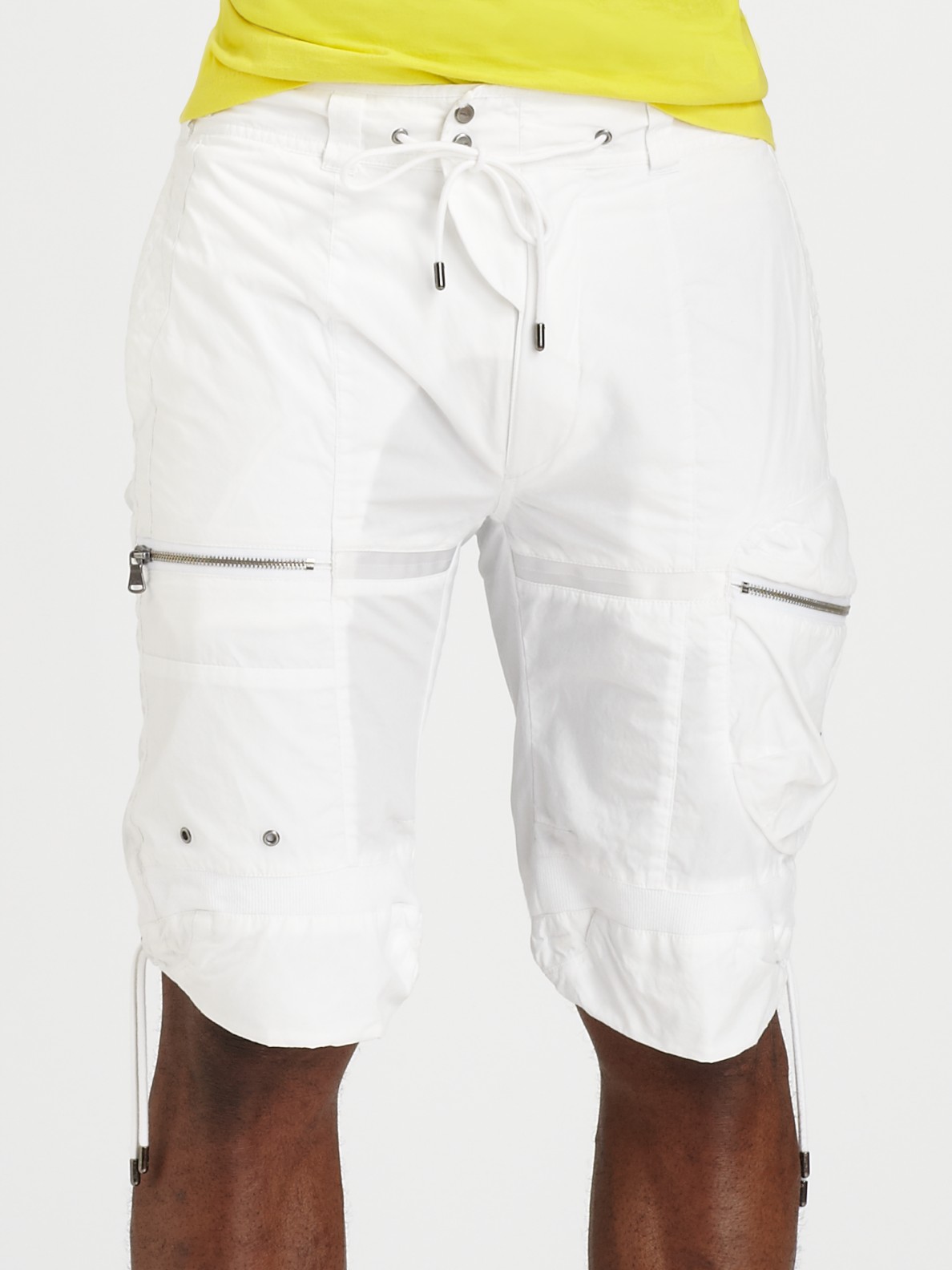 Rlx Ralph Lauren Space Cargo Short in White for Men | Lyst