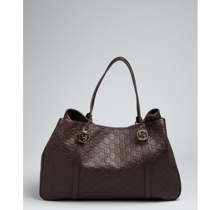 Lyst Gucci Chocolate Guccissima Leather Shoulder Bag In Brown Gallery
