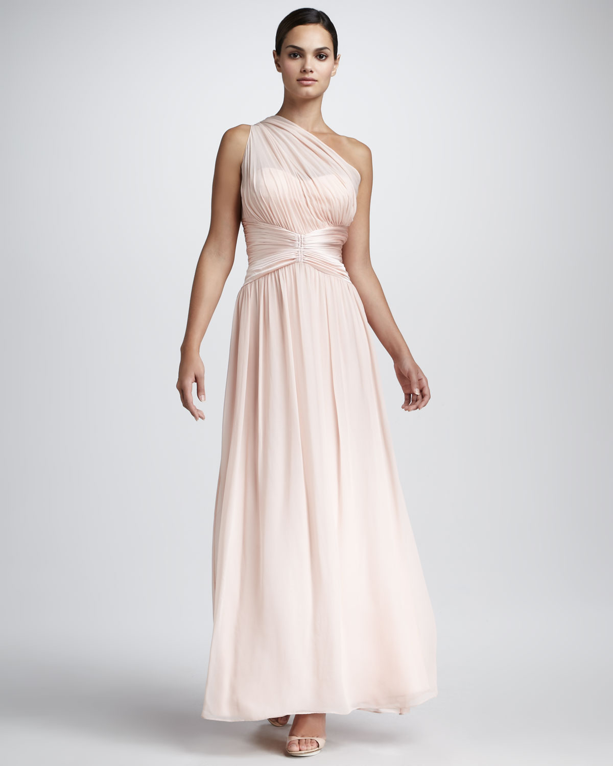 aidan mattox chiffon gown